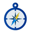 illustrated icon of a compass